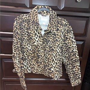 H&M Leopard Print Utility Jacket